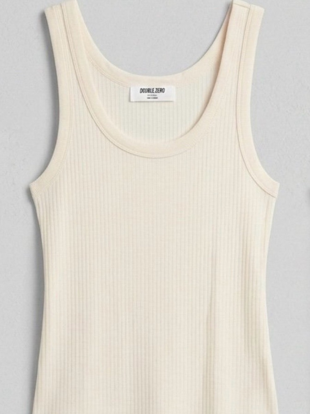 Double Zero Ribbed Scoop Neck Tank Top - NWT - Small
